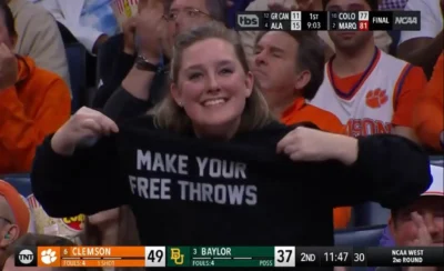 A woman wearing Make Your Free Throws Barstool Sports Hoodie