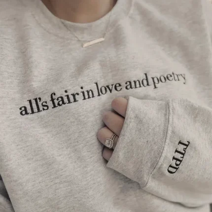 Taylor Swift's All's Fair in Love and Poetry Crewneck Sweatshirt