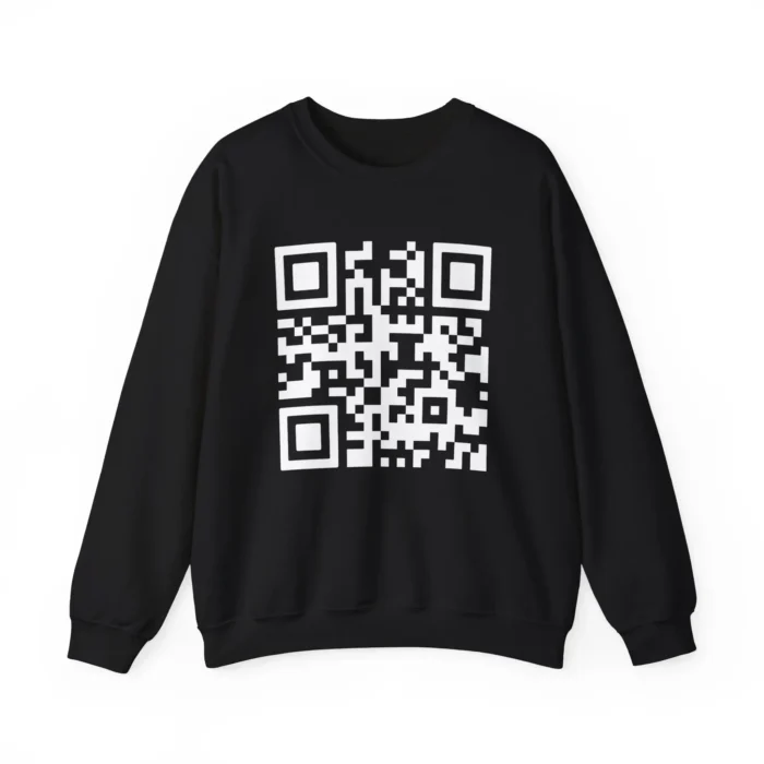 Rick Roll QR sweatshirt