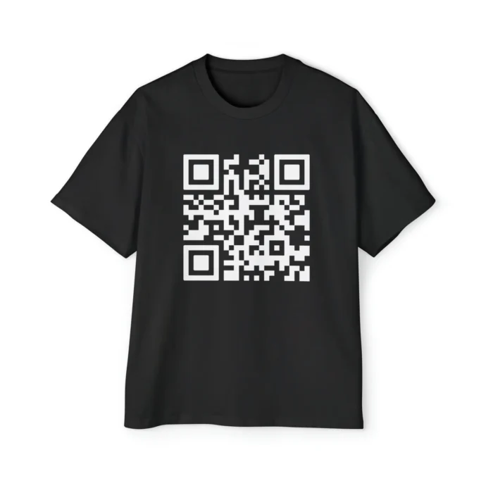 Rick Roll QR premium shirt