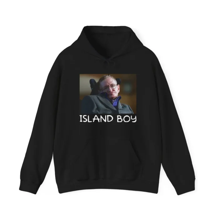 Stephen Hawking Island Boy Hoodie