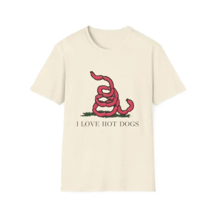 I Love Hot Dogs Gadsden Flag Shirt