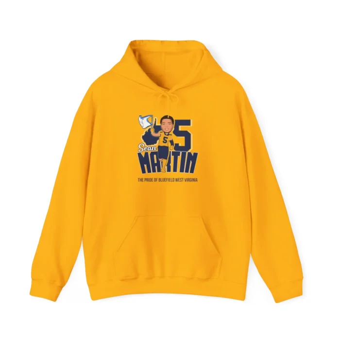Sean Martin #05 West Virginia Mountaineers 2024 Signature Hoodie
