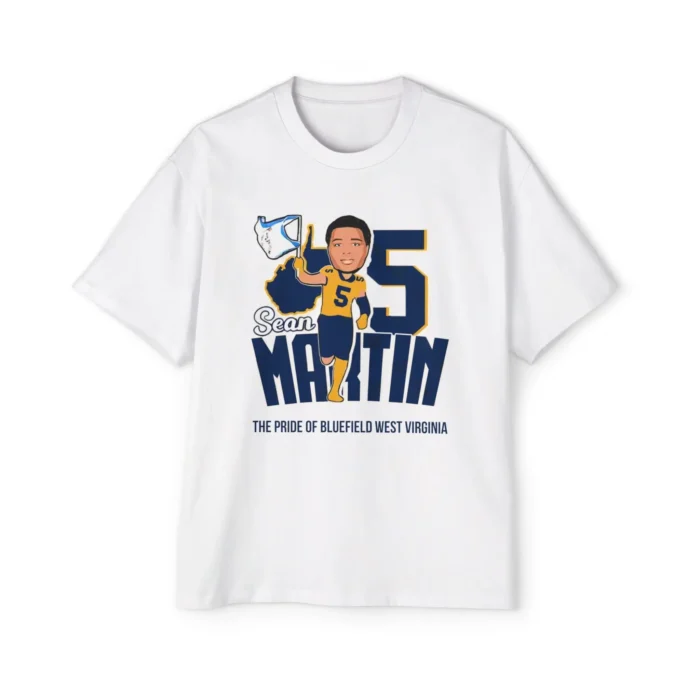 Sean Martin #05 West Virginia Mountaineers 2024 Signature Premium Shirt