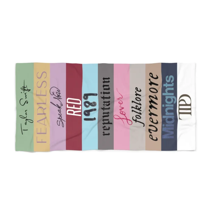 Taylor Swift TTPD Beach Towel