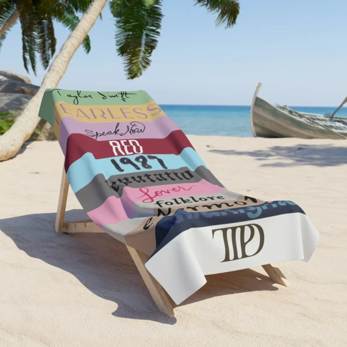 Taylor Swift TTPD Beach Towel