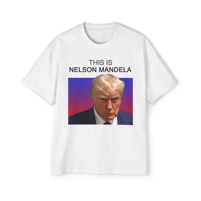 This is Nelson Mandela Trump Mug shot Premium Shirt