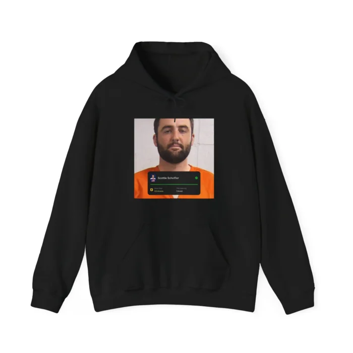 +1 Arrest Funny Scottie Scheffler Mug Shot Hoodie