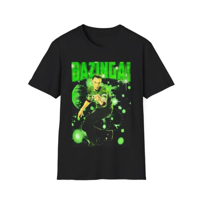 Big Bang Theory Sheldon Stars Bazinga Shirt