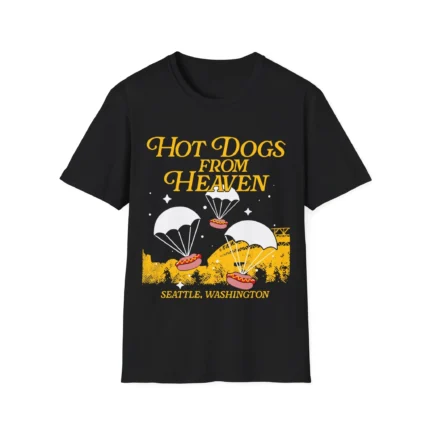 Hot Dogs From Heaven Seattle Baseball Shirt