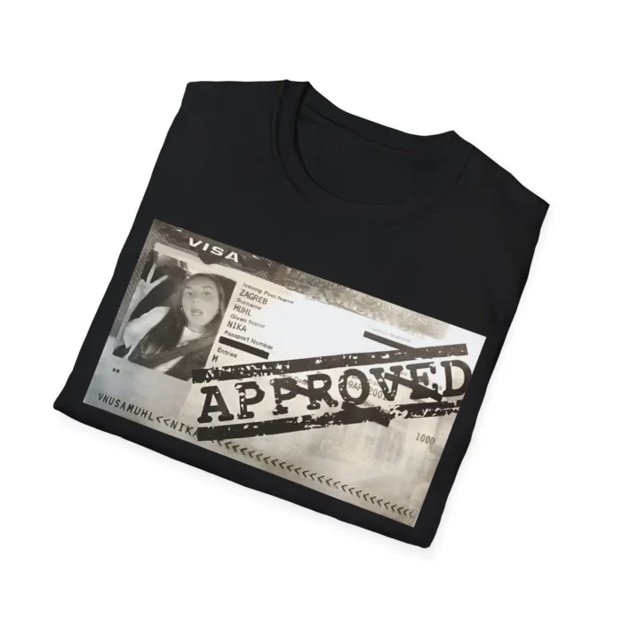 Nika Mühl Visa Approved Folded Black Shirt