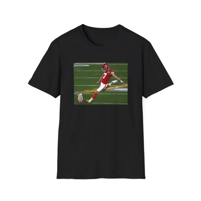 Official Harrison Butker Kick Head Meme t-Shirt Black