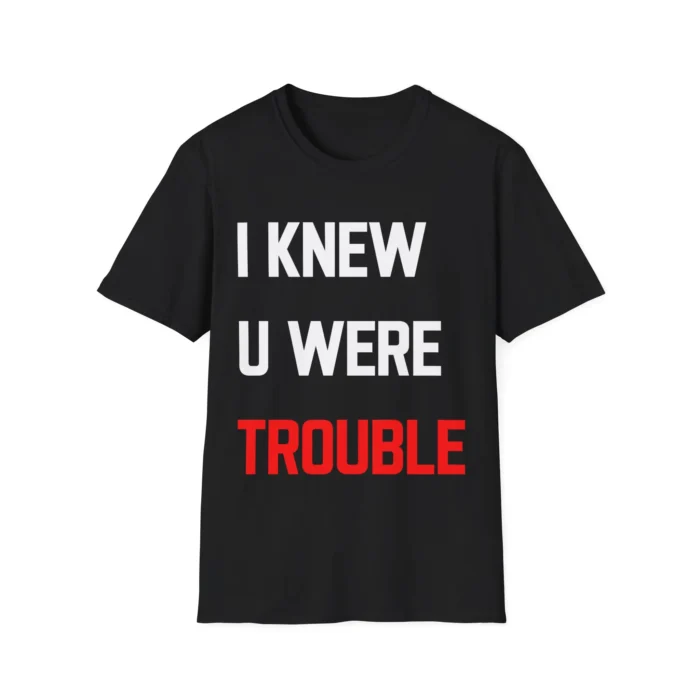 Taylor Swift I Knew U Were Trouble t-Shirt Black