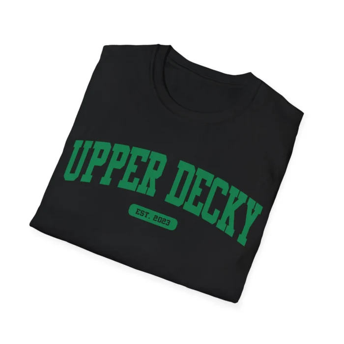 Upper Decky Est 2023 Black Folded Shirt