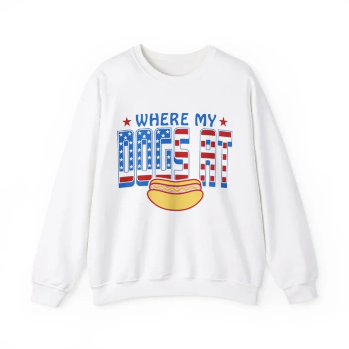 Where My Dogs At Usa Sweatshirt