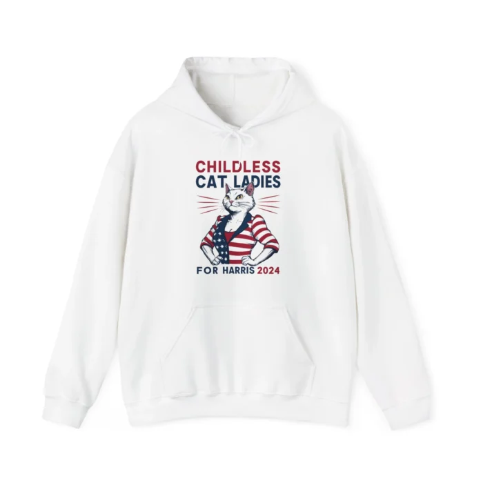 Childless Cat Ladies For Harris 2024 Hoodie