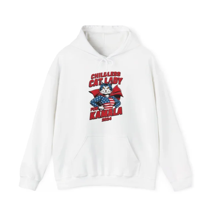 Childless Cat Lady For Kamala Hoodie