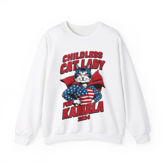 Childless Cat Lady For Kamala Sweatshirt