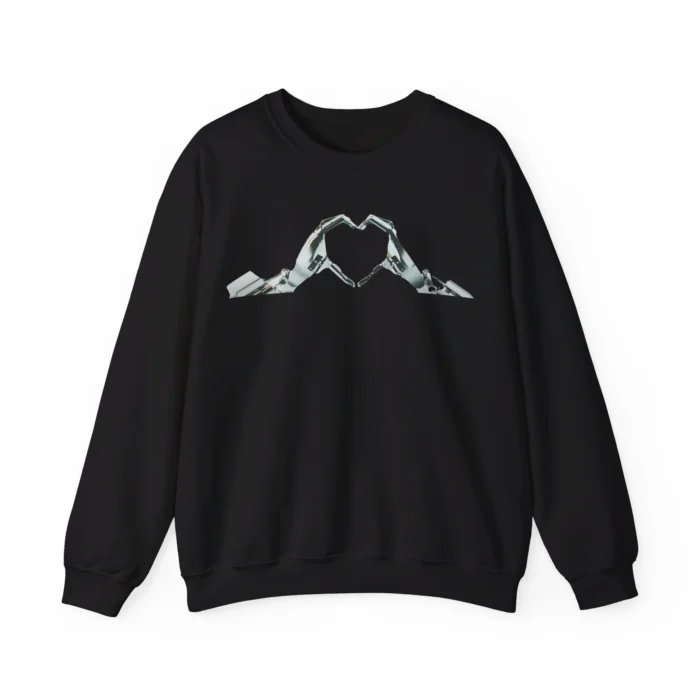 Elon Musk Robot Hand Heart Sweatshirt