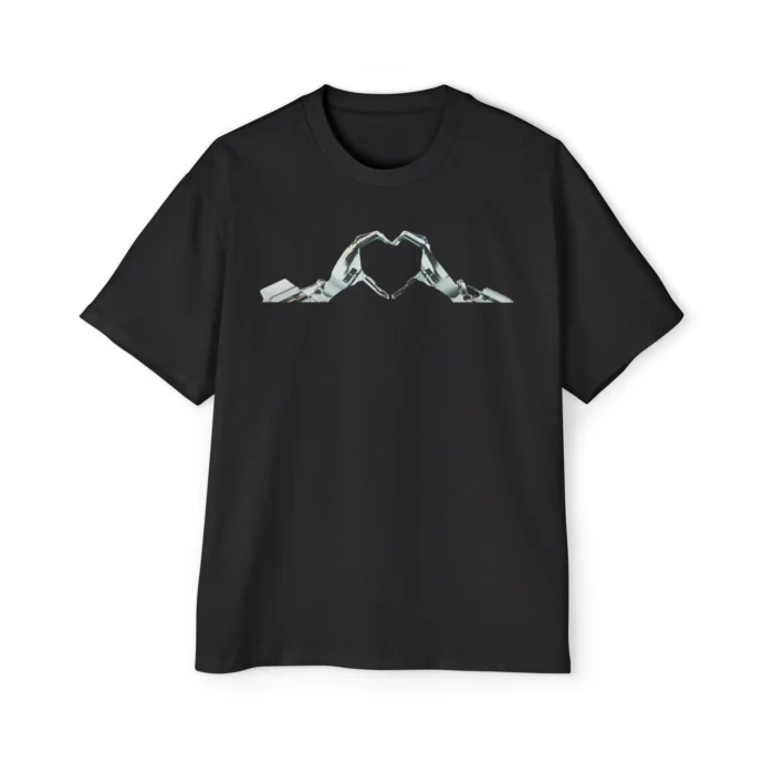 Elon Musk Robot Hand Heart Premium Shirt