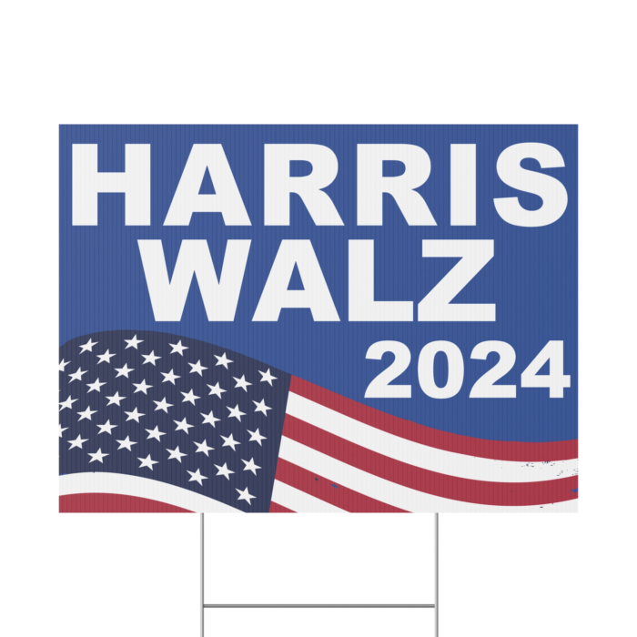 Harris Walz 2024 Yard Sign