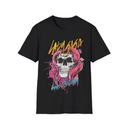 Lady Gaga Born This Way Skull Shirt