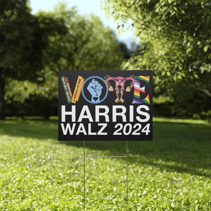 Vote Harris Walz Yard Sign