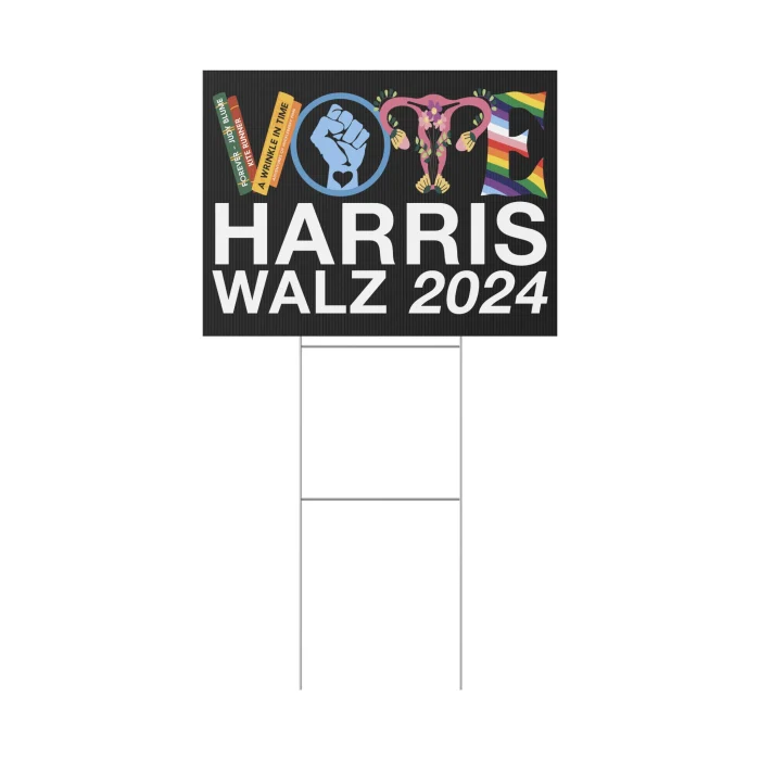 Vote Harris Walz Yard Sign