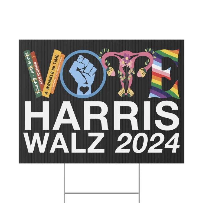 Vote Harris Walz Yard Sign