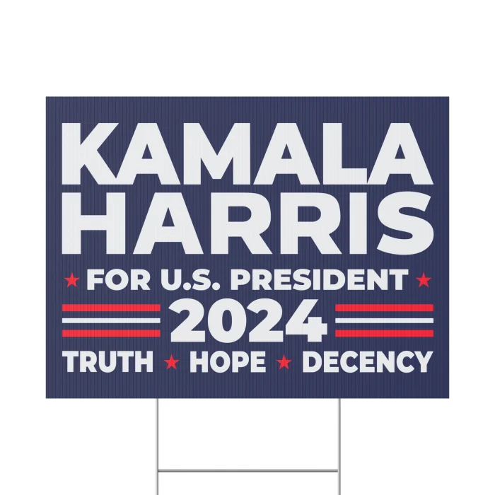 Kamala Harris For President Yard Sign