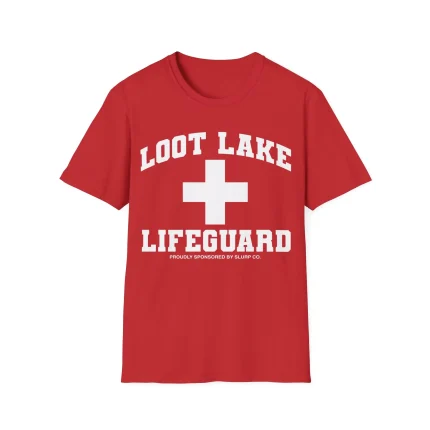 Loot Lake Lifeguard Shirt Proudly Sponsored By Slurp Co