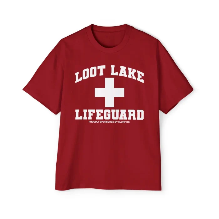Loot Lake Lifeguard Premium Shirt Proudly Sponsored By Slurp Co