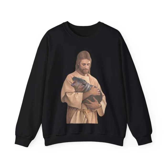 Jesus Moo Deng Sweatshirt