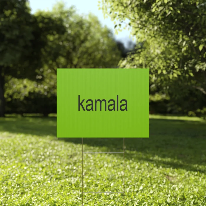Kamala Brat Yard Sign