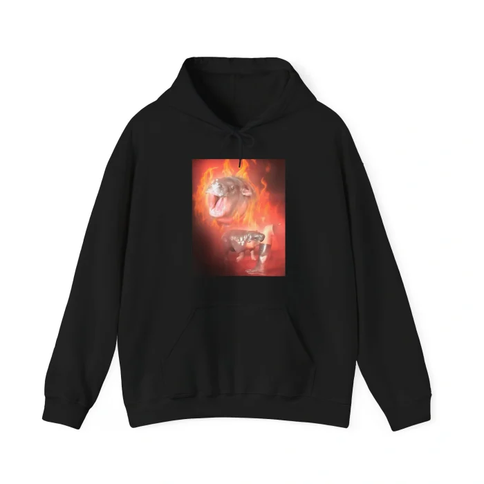 Moo Deng Hippo Hoodie