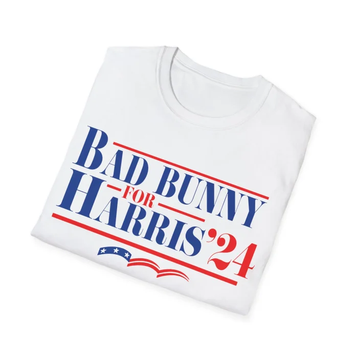 Bad Bunny For Harris 2024 Folded Shirt