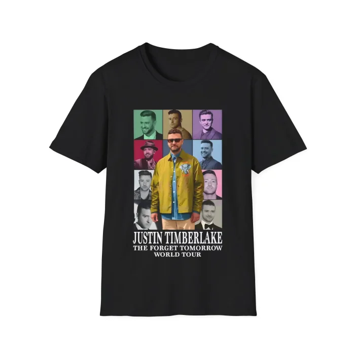 Justin Timberlake Forget Tomorrow World Black Shirt
