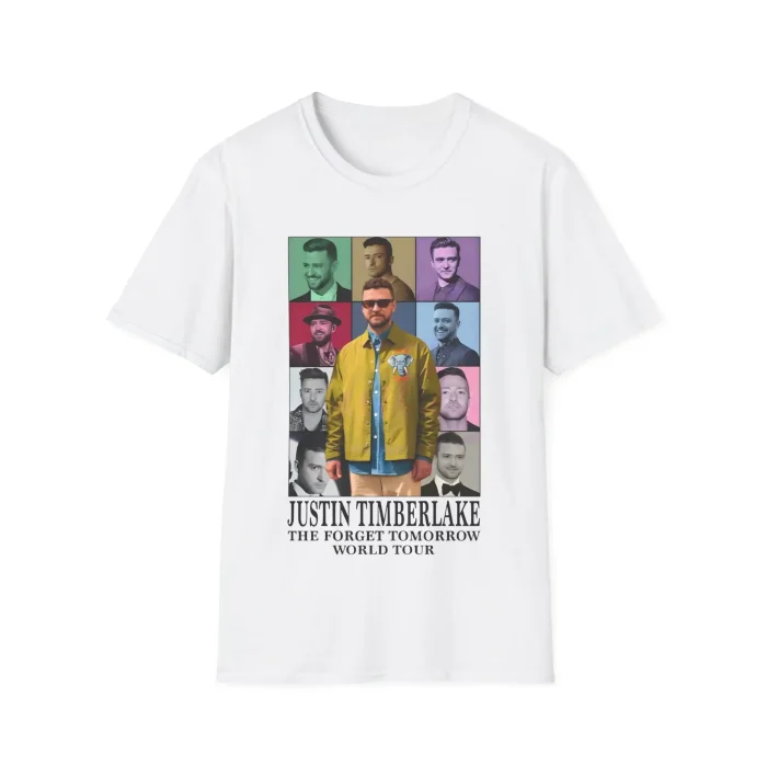 Justin Timberlake Forget Tomorrow World White Shirt