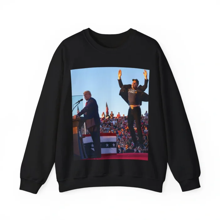 Elon Musk and Trump Rally Sweatshirt