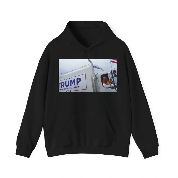 Trump Riding Garbage Truck Hoodie