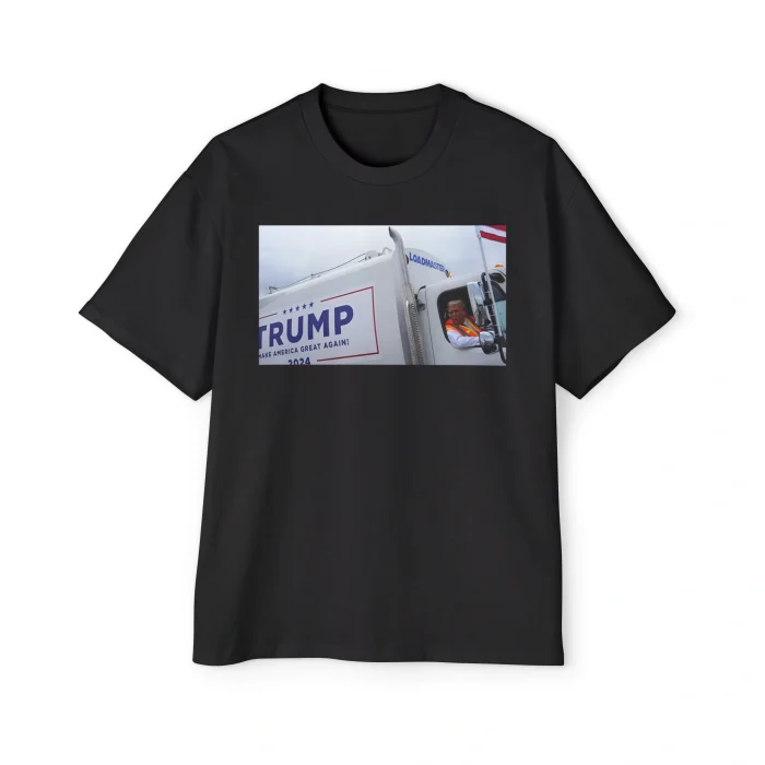 Trump Riding Garbage Truck Premium Shirt