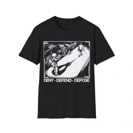 Assassination Print Deny Defend Depose Shirt