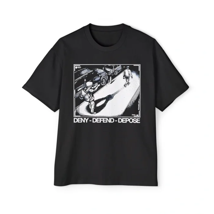 Assassination Print Deny Defend Depose Premium Shirt