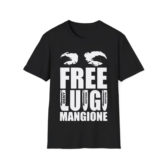 Free Luigi Mangione Deny Defend Depose black Shirt