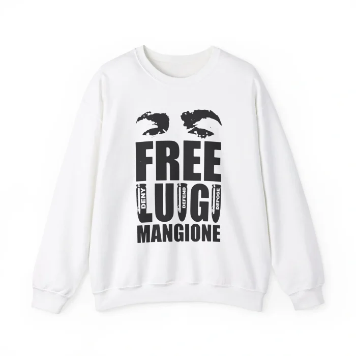 Free Luigi Mangione Deny Defend Depose Sweatshirt