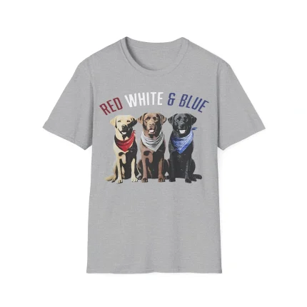 Red White & Blue Dogs Shirt