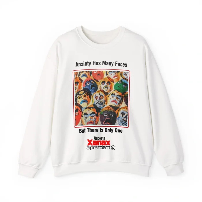 Anxiety Has Many Faces Sweatshirt