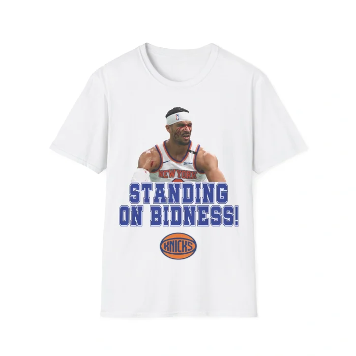 Josh Hart Standing on Bidness Shirt