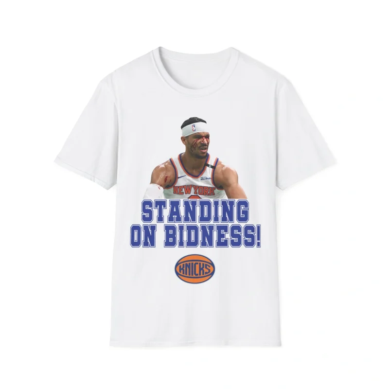 Josh Hart Standing on Bidness Shirt