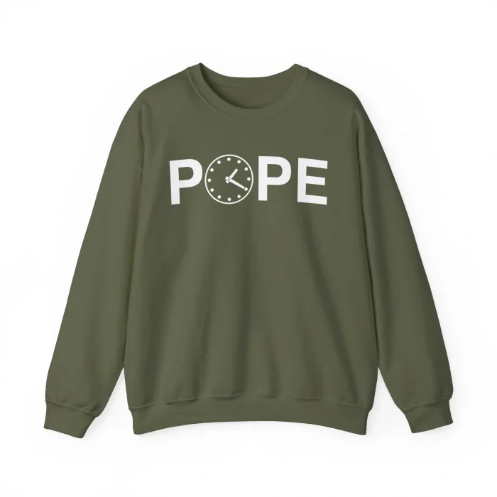 Pope Leo Wrigley Clock Sweatshirt
